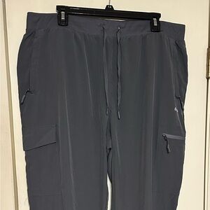 Women's Gray Jogger Cargo Pants